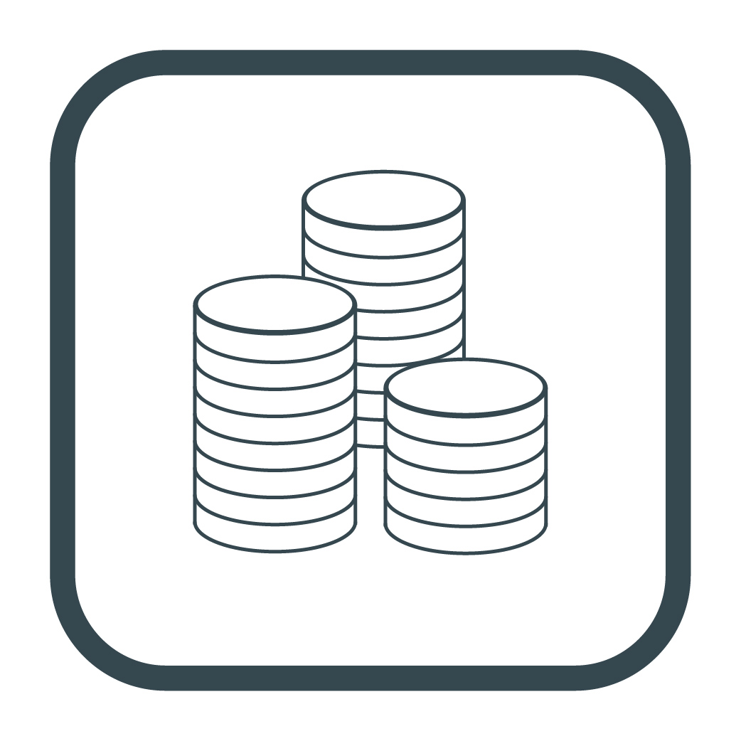 Icons-02 stack of money icon